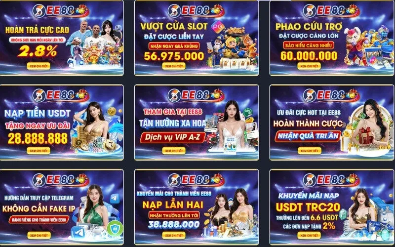 Chương trình khuyến mãi và đặc quyền VIP tại EE88